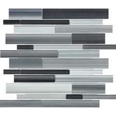 Carbon Bliss Fusion Random Strip Glass Mosaics