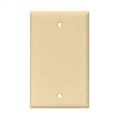 Ivory Thermoset 1 Gang Blank Wall Plate