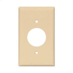 Ivory Thermoset (1) Single Receptacle Wall Plate
