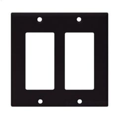 Black Thermoset (2) Decorator Wall Plate