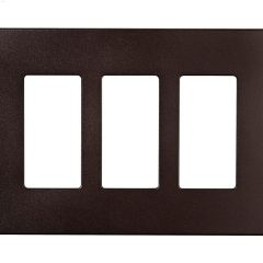 Oil Rubbed Bronze Plastic (3) Decora Wall Plate