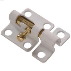 2\" White Barrel Bolt