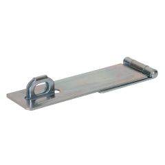 6" Zinc Plated Fixed Staple Safety Hasp