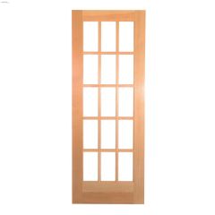 30\" x 80\" Finger Joint Pine French Door