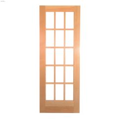 15-Lite Finger Joint Pine French Door