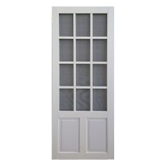 36" x 80" 12 Lite Vinyl Screen Door