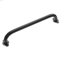 12-1\/4\" x 1-3\/4\" Forge Hammered Black Sliding Rail Door Pull