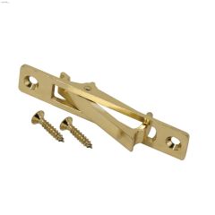 3\" Brass Plated Pocket Door Flush Edge Pull