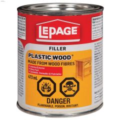 LePage\u00ae Plastic Wood\u00ae 473 mL Metal Tin Wood Filler