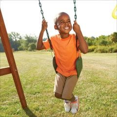 Green\u00a0Swing Seat With Chains