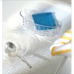 Plastic Clear Sinkworks Sponge & Scrub Centre