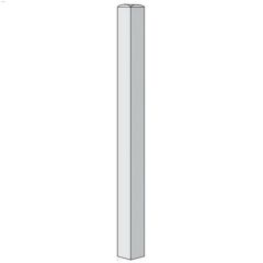 3\" x 3\" x 50\" Hemlock Square Newel Post