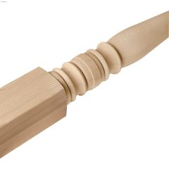 3\" x 3\" x 42\" Hemlock Turned Newel Post