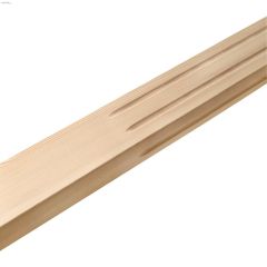 1-1\/2\" x 3\" x 41\" Hemlock Square Fluted Half Newel Post