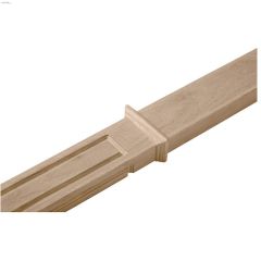 1-1\/4\" x 2-1\/2\" x 49\" Oak Victorian Half Newel Post