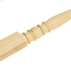 1-7\/16\" x 2-7\/8\" x 49\" Maple Turned Half Newel Post