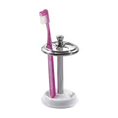 York 8.1 cm x 8.1 cm x 14.2 cm White Toothbrush Stand