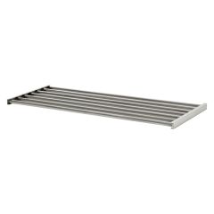 Sumo 32" x 12" x 1" Silver Metal Tube Shelf