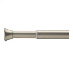 36 - 54\" Nickel Chroma Single Tension Adjustable Curtain Rod