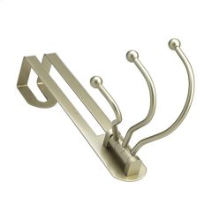 40 mm Matte Nickel Swivel 3 Hook Rack
