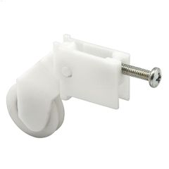 1\" x 1\/4\" White Screen Door Roller Assembly