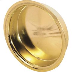 2\" x 5\/16\" Brass Plated Sliding Closet Door Pull Handle