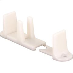 2-1\/8\" x 1-1\/4\" White Sliding Closet Door Bottom Guide