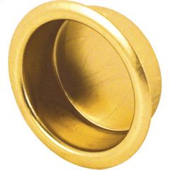 3\/4\" x 5\/16\" Brass Plated Finger Pull