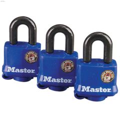 1-9\/16\" Blue Laminated Steel Keyed Alike Pin Tumbler Padlock