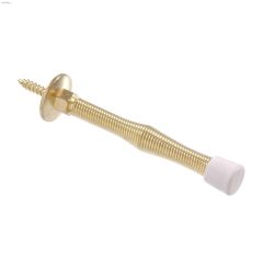 3\" Brass Plated Spring Door Stop