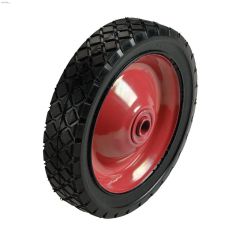 6\" Steel Hub Diamond Tread Semi-Pneumatic Wheel