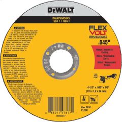 Flexvolt\u00ae 4-1\/2\" x 0.045\" Type 1 Metal Cutting Wheel