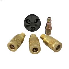1\/4\" MNPT Zinc Steel Coupler Triple Hose Splitter Kit