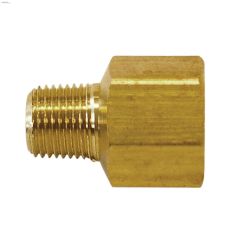 1\/4\" MNPT x 3\/8\" FNPT Brass Hex Reducer Bushing