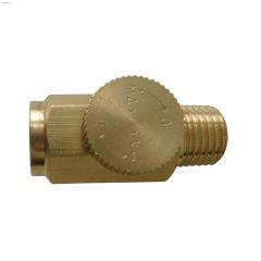 1\/4\" MNPT x 1\/4\" FNPT Brass In-Line Air Flow Regulator