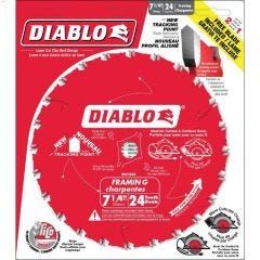7-1\/4\" 24 Teeth Framing Saw Blade-2\/Pack