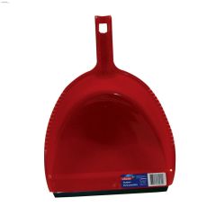 14\" Plastic Red Dustpan