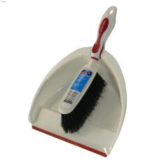 Power Fiber Red Dustpan Set