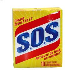S.O.S\u00ae Steel Wool Soap Pad-10\/Pack