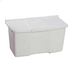 Strata\u00ae 5-3\/4\" x 11\" x 6\" White Clothespin Box-10\/Pack