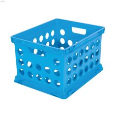 Black Plastic File Crate