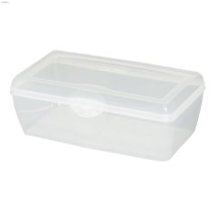 Clear L Plastic Flip Top Storage Box