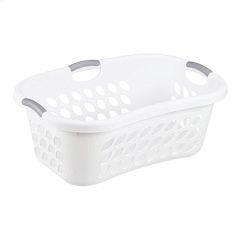 Ultra\u2122 26-3\/8\" White Hiphold Laundry Basket