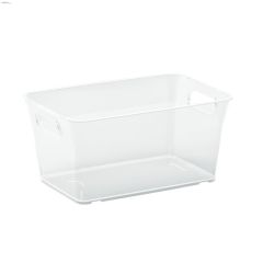 11.5 L Clear Durable Resin M V-Style Basket With Open-Top