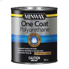 1 qt Semi-Gloss Clear One Coat Wood Stain