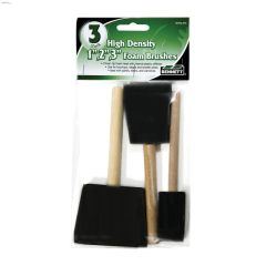 1\" + 2\" + 3\" 3-Piece Foam Wood Paint Brush Set