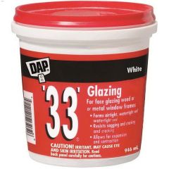 DAP 33 946 mL White Window Glazing Compound