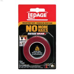 No More Nails\u00ae Carded Roll Translucent Mounting Tape