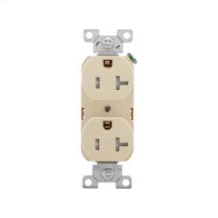 Ivory Duplex Receptacle 20A 2P\/3W