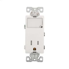 LED Night Light Combination Receotacle 15A 2P\/3W